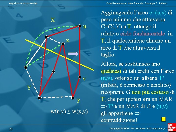 Algoritmi e strutture dati Camil Demetrescu, Irene Finocchi, Giuseppe F. Italiano X u x