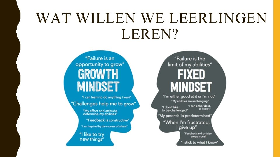 WAT WILLEN WE LEERLINGEN LEREN? 