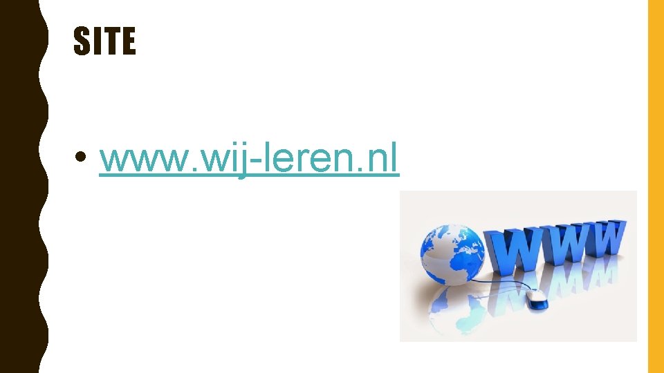 SITE • www. wij-leren. nl 