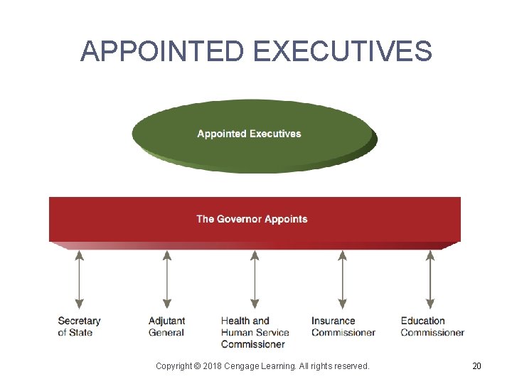 APPOINTED EXECUTIVES Copyright © 2018 Cengage Learning. All rights reserved. 20 