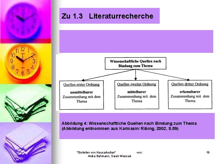 Zu 1. 3 Literaturrecherche Abbildung 4: Wissenschaftliche Quellen nach Bindung zum Thema (Abbildung entnommen