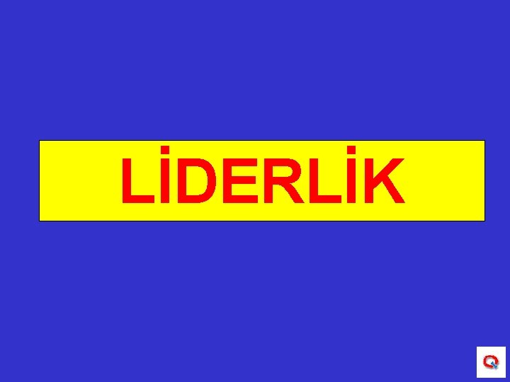 LİDERLİK 