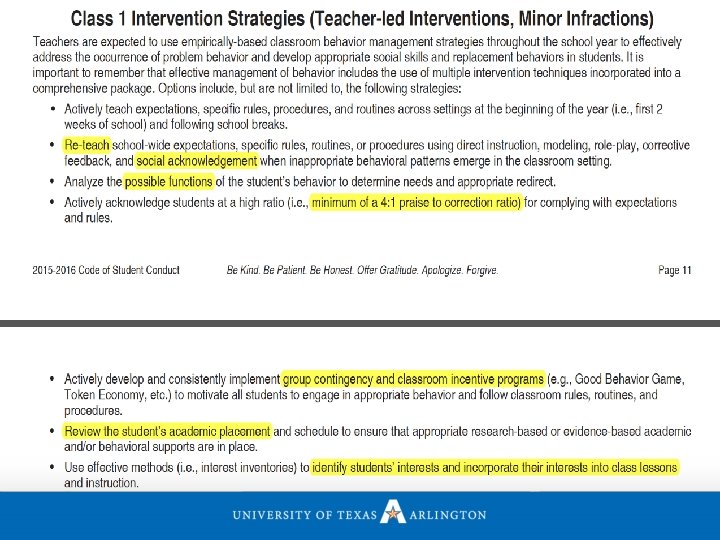 Examples of policy statements 