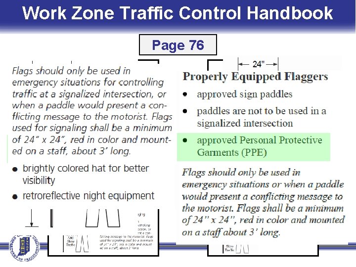 Work Zone Traffic Control Handbook Page 76 