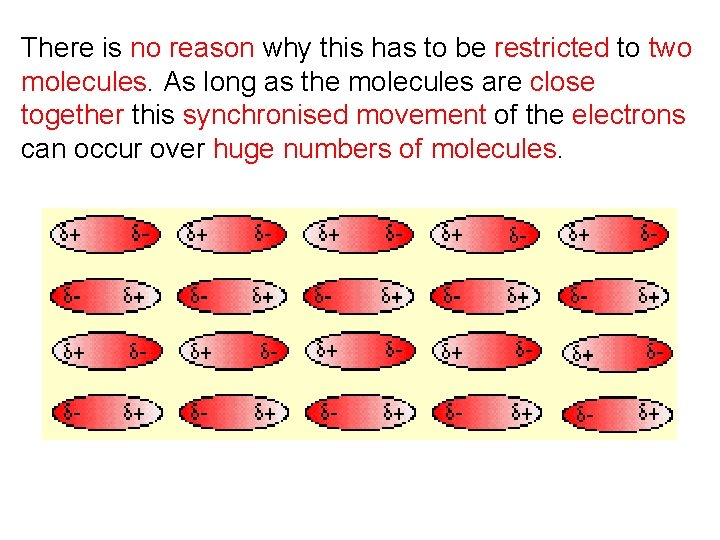 There is no reason why this has to be restricted to two molecules. As There is no reason why this has to be restricted to two molecules. As