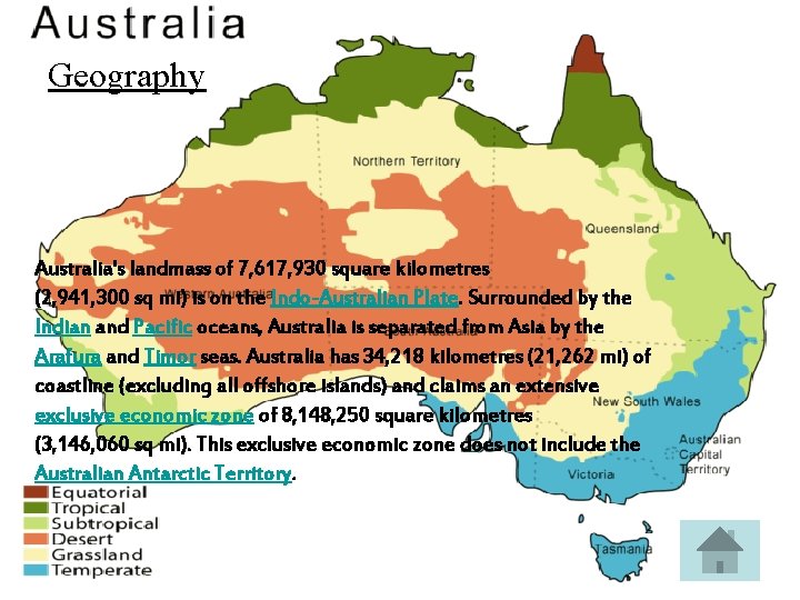Geography Australia's landmass of 7, 617, 930 square kilometres (2, 941, 300 sq mi)