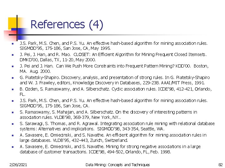 References (4) n n n n n J. S. Park, M. S. Chen, and