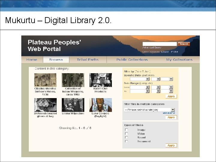 Mukurtu – Digital Library 2. 0. 