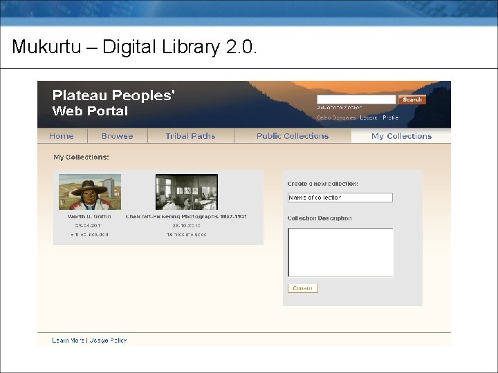 Mukurtu – Digital Library 2. 0. 