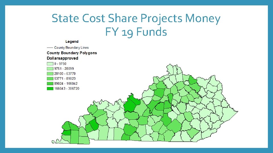 State Cost Share Projects Money FY 19 Funds 