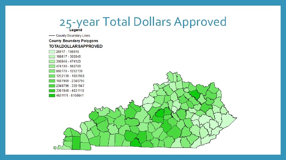 25 -year Total Dollars Approved 