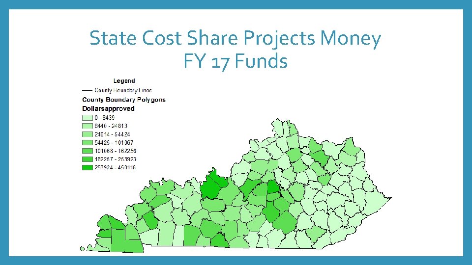 State Cost Share Projects Money FY 17 Funds 