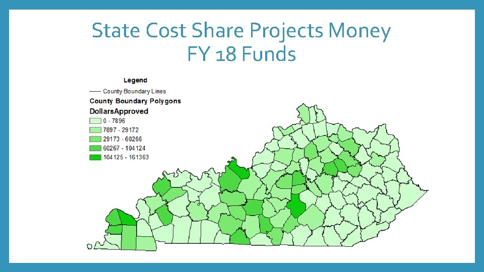 State Cost Share Projects Money FY 18 Funds 