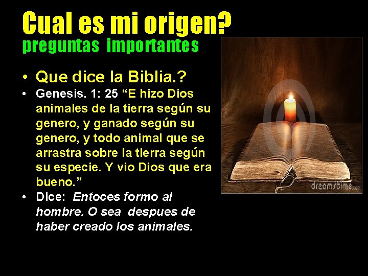 Conferencia 2014 Waukegan IL El Origen del Hombre