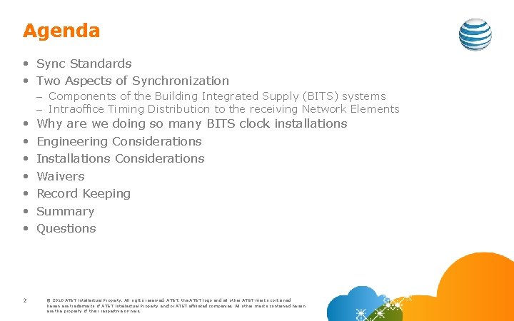Agenda • Sync Standards • Two Aspects of Synchronization – Components of the Building