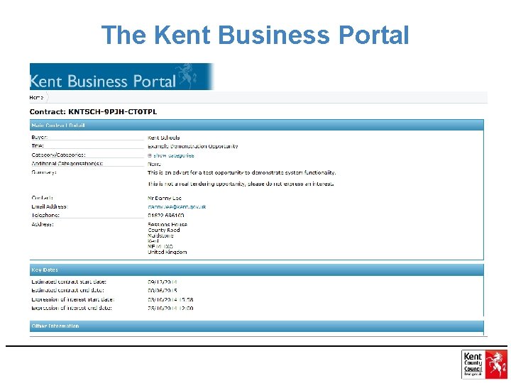 The Kent Business Portal 