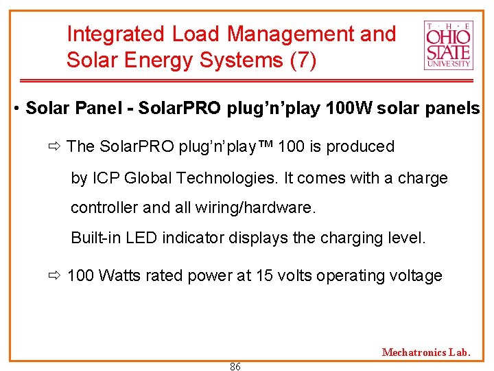 Integrated Load Management and Solar Energy Systems (7) • Solar Panel - Solar. PRO
