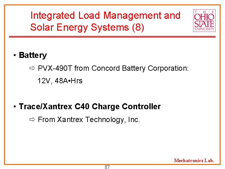 Integrated Load Management and Solar Energy Systems (8) • Battery PVX-490 T from Concord