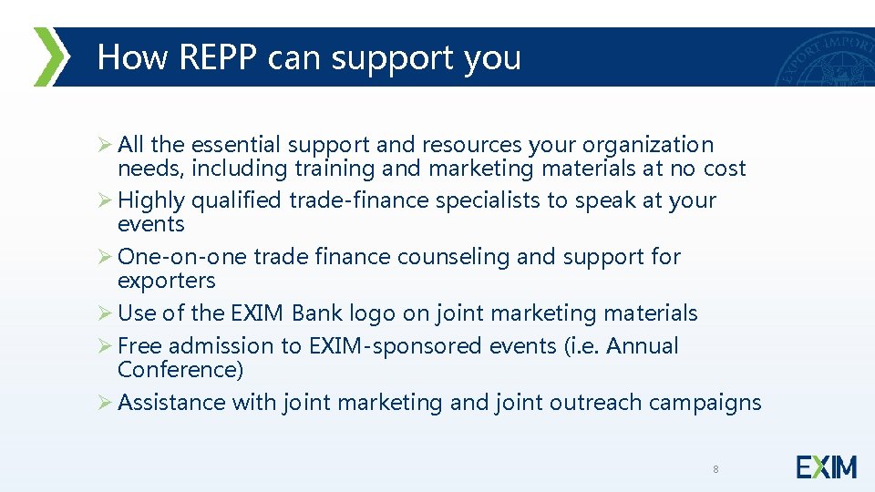 How REPP can support you Ø All the essential support and resources your organization