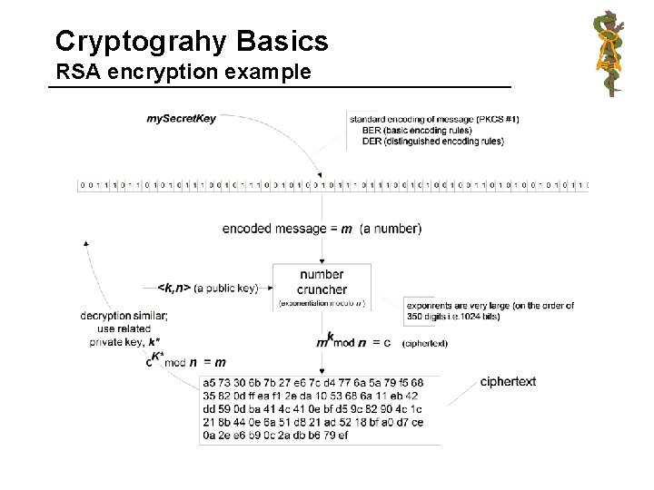 Cryptograhy Basics RSA encryption example 