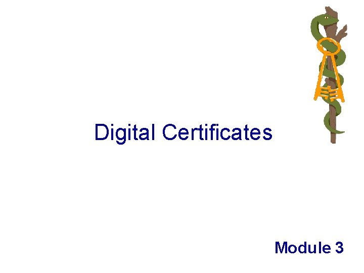 Digital Certificates Module 3 