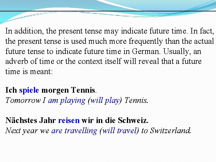 German Verbs The present tense an overview Adapted