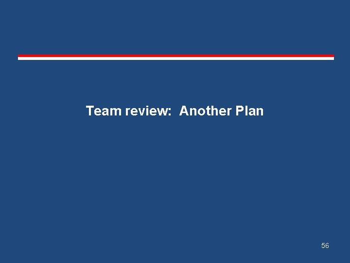 Team review: Another Plan 56 