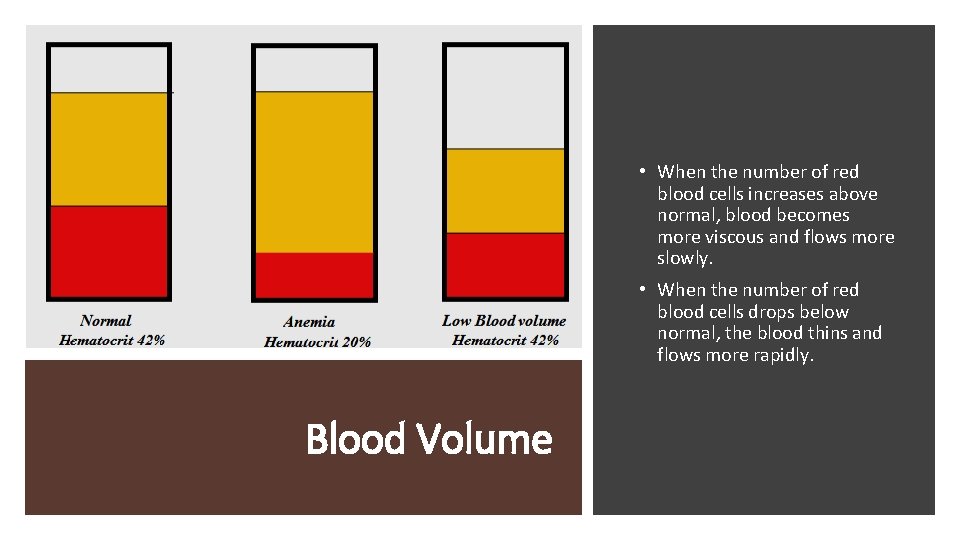  • When the number of red blood cells increases above normal, blood becomes