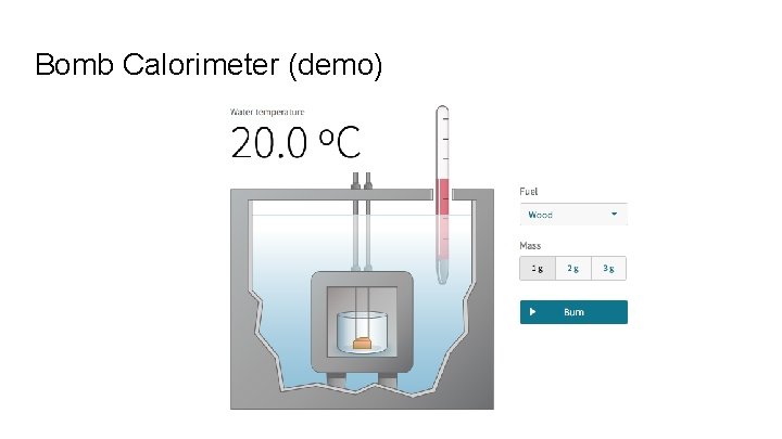 Bomb Calorimeter (demo) 