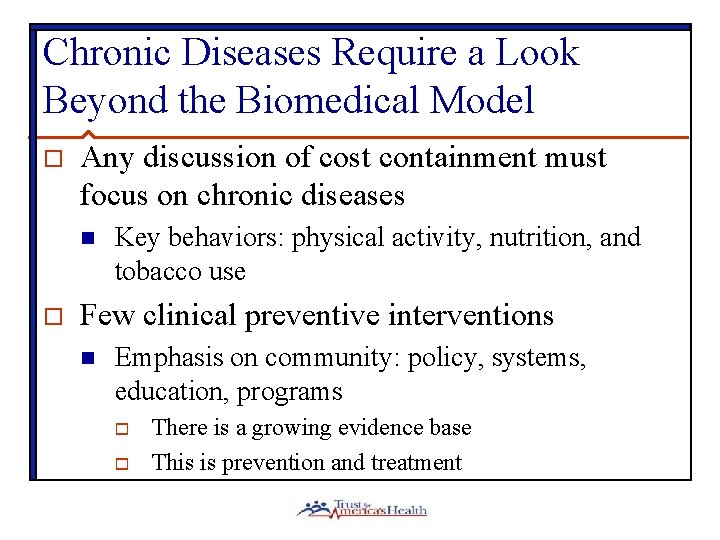 Preventing Chronic Disease The New Public Health Jeffrey