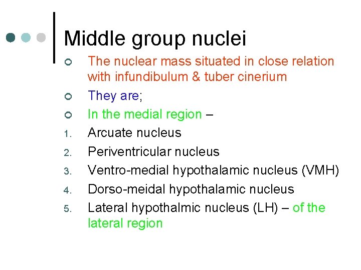 Middle group nuclei ¢ ¢ ¢ 1. 2. 3. 4. 5. The nuclear mass