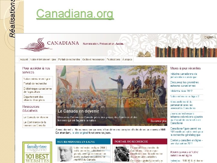 Réalisation Canadiana. org © Lyne Da Sylva, 2012 38 