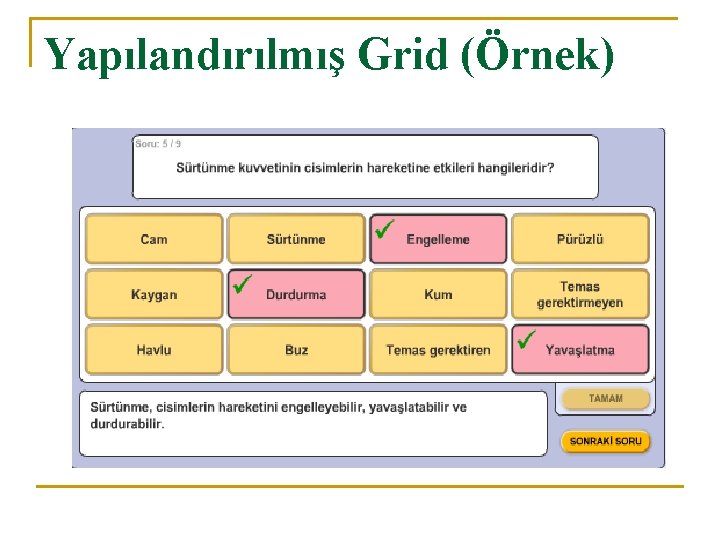 Yapılandırılmış Grid (Örnek) 