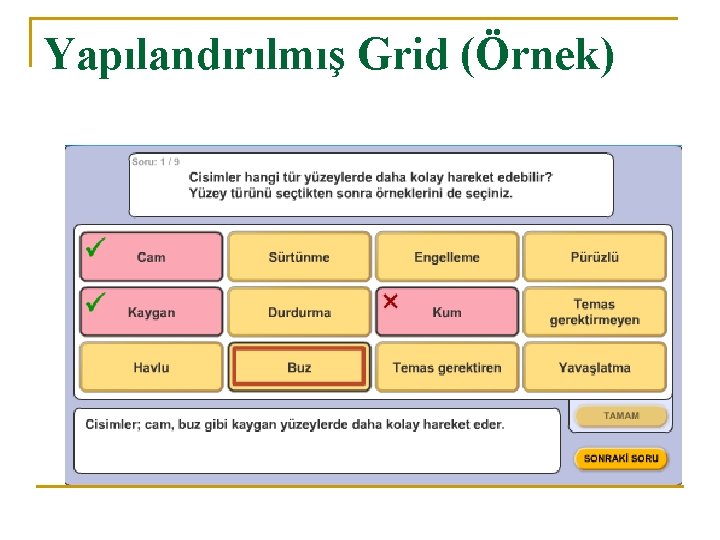 Yapılandırılmış Grid (Örnek) 