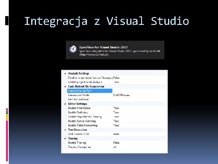 Integracja z Visual Studio 