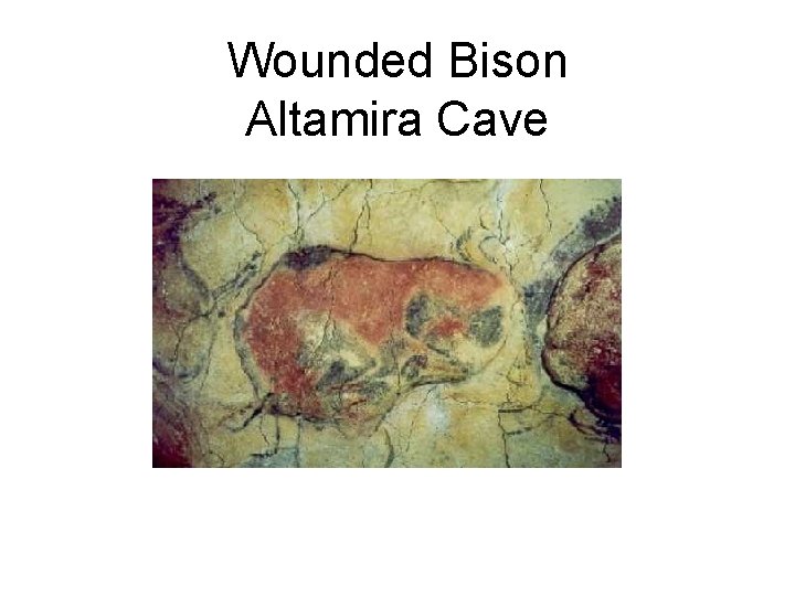 Wounded Bison Altamira Cave 