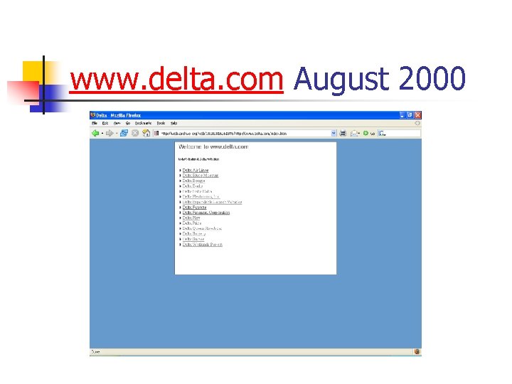 www. delta. com August 2000 