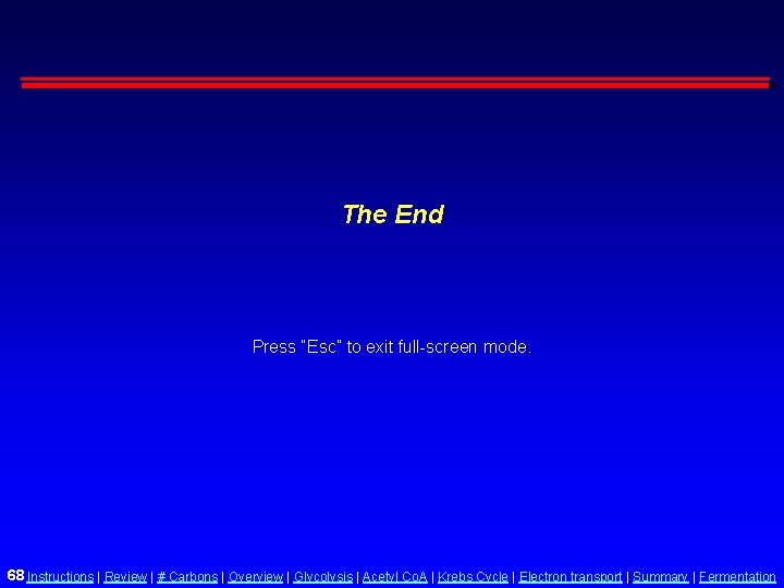 The End Press “Esc” to exit full-screen mode. 68 Instructions | Review | #