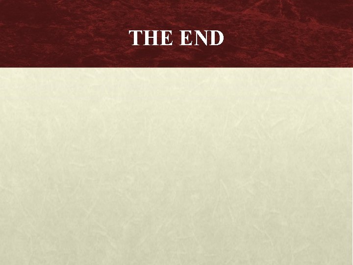 THE END 