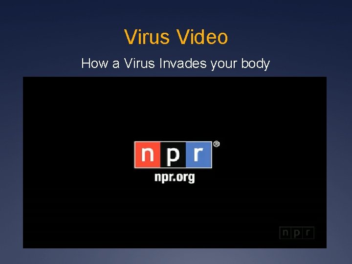 Virus Video How a Virus Invades your body 