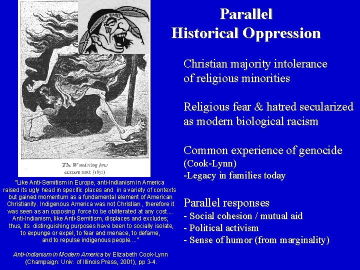 Parallel Historical Oppression Christian majority intolerance of religious minorities Religious fear & hatred secularized