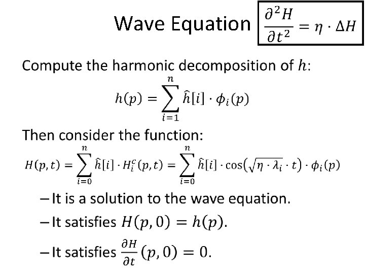 Wave Equation • 