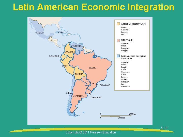 Latin American Economic Integration 8 -19 Copyright © 2011 Pearson Education 