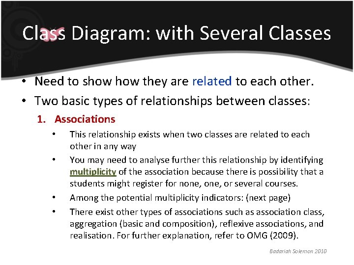 Class Diagram: with Several Classes • Need to show they are related to each