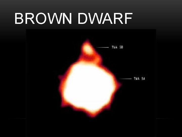 BROWN DWARF 