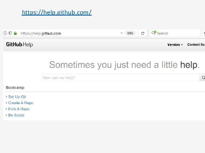 https: //help. github. com/ 