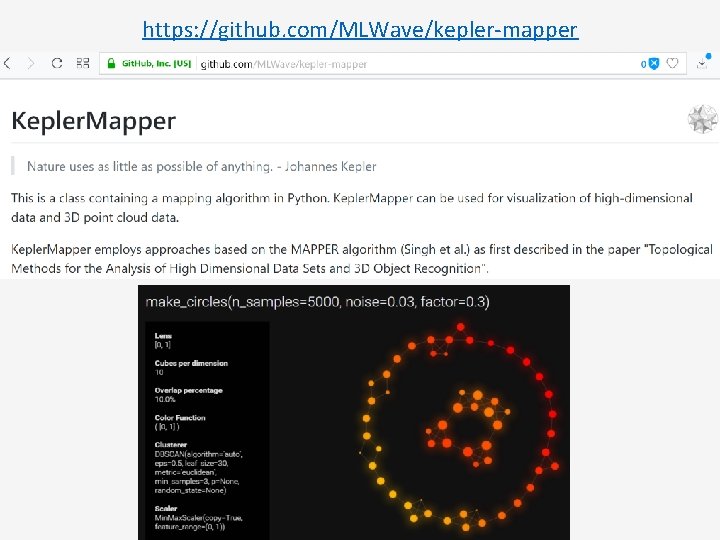 https: //github. com/MLWave/kepler-mapper 