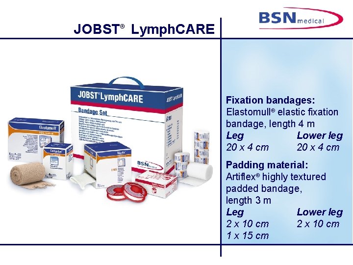 JOBST® Lymph. CARE Fixation bandages: Elastomull® elastic fixation bandage, length 4 m Leg Lower