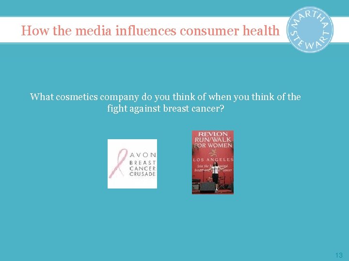 How the media influences consumer health What cosmetics company do you think of when