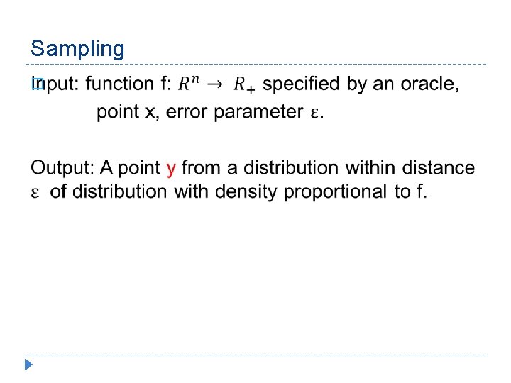 Sampling � 